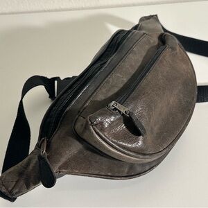 Vintage Full Grain Leather Fanny Pack - Adjustable Strap